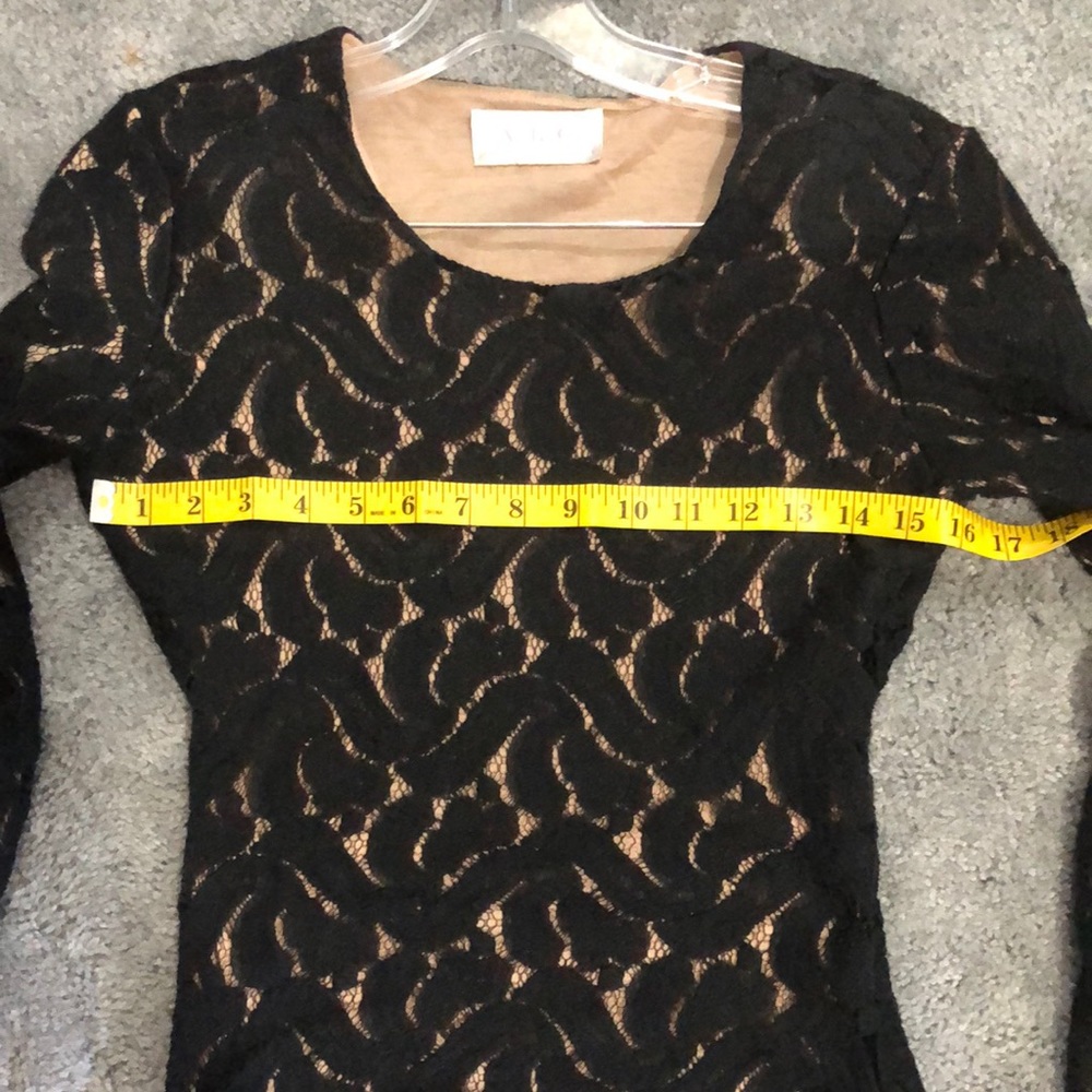 A.L.C Scarlett ruched crochet dress size S